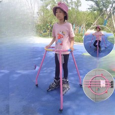 롤러 인라인 스케이트 안전바 연습 손잡이 낙하 방지, 1개, 진핑 소형-테이프+벨트