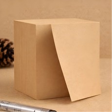 라운드월 대용량 스티키노트 점착식 메모지, 1개, 400매, 크라프트