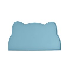 펫블리스 흘림방지 강아지 고양이 논슬립 실리콘 식기매트, 딥스카이, 1개