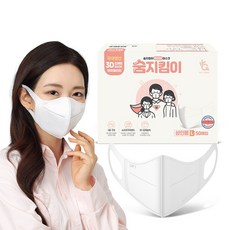 숨지킴이 성인용 화이트 새부리형 국내생산 일회용 마스크, 50개입, 1개