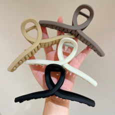 로멀리 13cm 빅사이즈 헤어 집게핀, 4개, 혼합색상