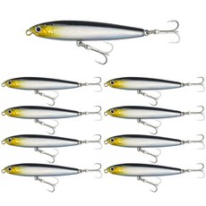 치승 싱킹 로켓 펜슬미노우 삼치 농어 광어, HBY-5, 9개, 24g