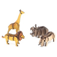 동물2 나무 조립 모형 DIY 만들기 4종 iam+2775lL