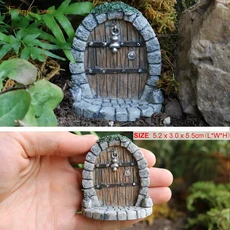 요정 정원 미니어처 새장 액세서리 금속 녹슨 미니 철 새장 공예 미니 수지 새 피규어 야외 장식, 34 11