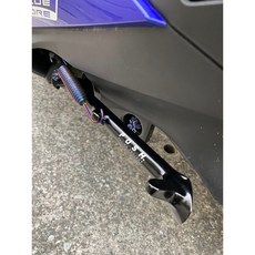 六代勁戰 水冷BWS FORCE2.0 鋁合金邊柱 POSH 側邊柱 駐車柱 停車架, 1個, 黑色邊柱一隻,無加購任何東西