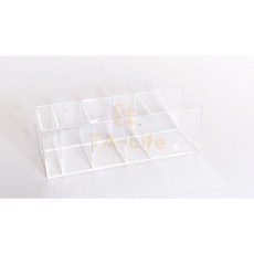 TA-Life 壓克力 五格收納盒 25.2cm長 x 8.5cm寬 x 8cm高 背後有吊孔, 1個