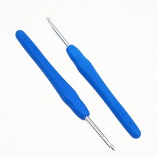 취미용품 4mm 실리콘 손잡이 코바늘 뜨개질 재료 쓱템, 1개