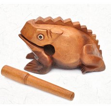 東南亞工藝品招財蛙蟾蜍木質玩具，泰國柚木手工招財轉運擺件，居家辦公室裝飾品, 4號：12.5*7*7厘米, 1個