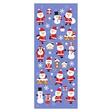 MIND WAVE 2022冬季聖誕節系列棉和紙貼紙 - 送禮聖誕老人 日製精選手帳裝飾