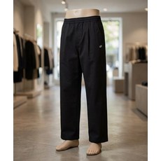 뉴발란스 NBMLG21433 / UNI 에센셜 썸머 경량 원턱 와이드 팬츠 (BLACK) L7K3