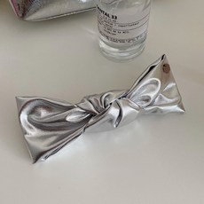 【銀色皮質髮飾合集】蝴蝶結皮質髮夾 髮圈 髮箍 蝴蝶結髮夾 劉海夾 小髮夾 邊夾