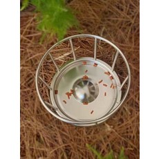 육지거북 사료통 거북이 먹이통 스테인리스 급여기 곤충사료 그릇 애완용품, 6. 직사각형 소형