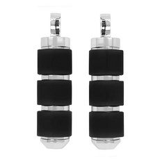 오토바이 풋페그 10mm 파일럿 수 마운트 스타일 발판 할리 투어링 FLST 소프테일 다이나 스포스터에 적합 크롬 #4, 크롬 #14