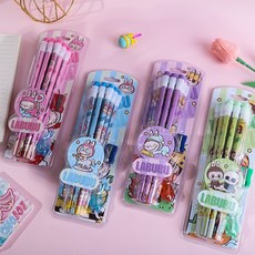 라부부연필지우개세트 2B 개별포장 선물용, 하늘