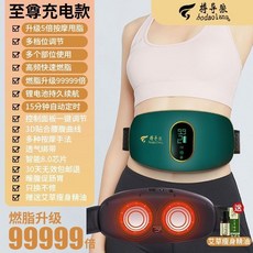 腰腹甩脂機 燃脂 運動 健身器材 懶人按摩儀 男女通用, 充插兩用【強勁雙電機+9萬倍燃脂+艾療定