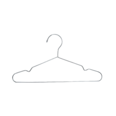 32cm兒童不鏽鋼衣架, 1個, 兒童不鏽鋼衣架-長32公分-粗3.2毫米