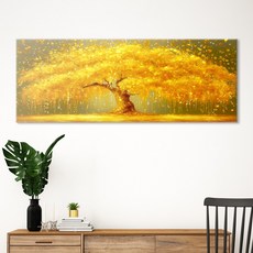 돈들어오는 그림 돈나무 와이드 캔버스 액자 대형 거실 풍수 인테리어, 1.금운비산