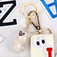 강아지 털보관키링 포메 강아지키링