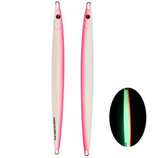 지깅 프로 블레이드 40g 60g 80g 100g 루어 메탈 지그 낚시 연안 보트 바닷물, Glow