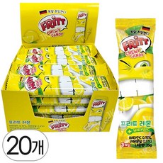 FRITT 독일 레몬 소프트 츄잉 캔디, 20개, 35g