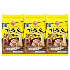오뚜기 가쓰오사누끼우동(2인) 466g 3개