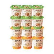 팔도 컵 오트밀 치킨스프 33g x 6개 + 팔도 컵 오트밀 소고기미역 33g x 6개, 12개
