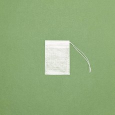 친환경 알스트롬 뭉쇼 원단 생분해 pla공티백 차망 천연 티백주머니, 100개, 5x7 태그 x