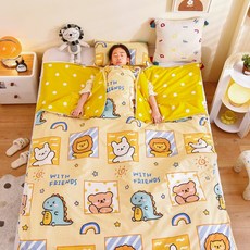 兒童純棉防踢被子 嬰兒睡袋 春秋冬款, 星空寶貝上下被芯可拆卸