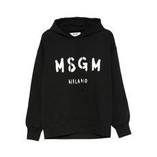 MSGM 로고 프린트 후디