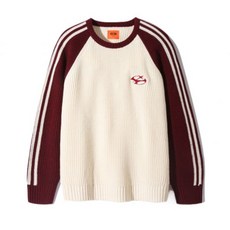 매장상품 DIMITRI BLACK 디미트리블랙 니트 VLAD 래글런 트랙 맨투맨 니트_와인 371251