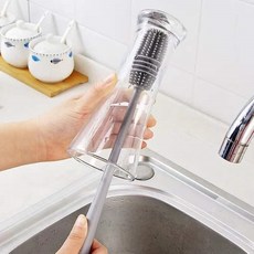 소서수 컵 물병 텀블러 젖병 실리콘 세척솔, 그레이계열, 3개