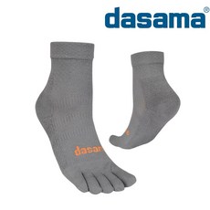 dasama 쿨맥스 미드 쿠션 토우 삭스, 챠콜, 1개