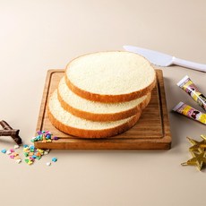 수제 프리미엄 카스테라 케이크시트 (미니 1호 2호 3호 3단컷팅 케이크만들기), 카스테라 2호 18cm, 270g, 1개