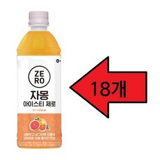 맥널티 자몽 아이스티 제로 500ml, 18개