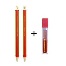 도아브 삼각 그립 채점펜 2개+리필심(5입)1개 세트 2.0mm, 1세트, 3개