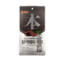 블랙페퍼육포 10봉, 3개, 25g