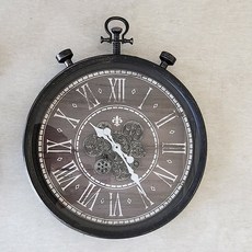 꾸미아트 대형 인테리어 엔티크A 단면 벽시계, 엔틱