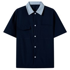 韩版襯衫戶外襯衫夏季薄款速乾短袖襯衫男寬鬆大碼透氣戶外潮流工裝休閒半袖襯衣純棉運動套裝翻領襯衫老錢風男士襯衫舒適透氣美式上衣