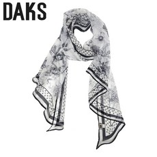 [백화점 정품] 닥스 사선컷팅 쉬폰실크 스카프 SKI013