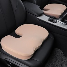 장거리운전 메모리폼 방석 허리받침 차량 사무실 의자쿠션 669Z, 1개, 7도-669MZ-방석-그레이