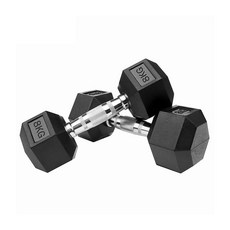 홈짐 홈트 PEV 헥사곤 덤벨 육각 아령, 2개, 8kg