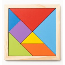 원목칠교 모음/칠교놀이(지혜놀이)탱그램, 칠교판 대, 1개