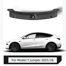 테슬라 모델 Y 주니퍼 런치 2025 2026용 TPE 트렁크 실 플레이트 커버 후면 범퍼 가드 프로텍터 스크래치