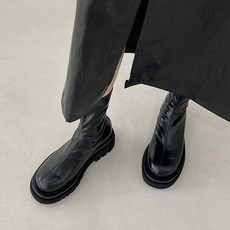 CBHV 여성 구두 부츠 데일리 키높이 5cm 통굽워커