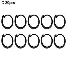 플라스틱 전망대 커튼 후크 다기능 야외 호텔 블랙 트랙, 1개, 2. C