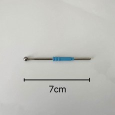 고주파 전기소작기 전극 팁 침형 편도형 전기응고 동물용 부품, 1개, K_7cm구형(구경5mm)
