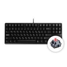 CHERRY 체리 키보드 3000S TKL 기계식 유선 텐키리스 키보드 (4종 축 선택) / 공식 판매점, 블랙, G80-3830-저소음 적축, 저소음 적축