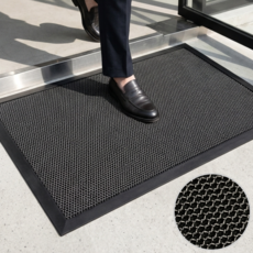 소서리스튜디오 미끄럼방지 현관매트 코일매트 가정용 매장용 업소용 빅사이즈, 그레이, 1개