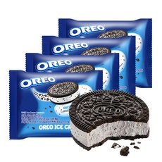 오레오 아이스크림 샌드위치 110mlX8ea 부드럽고 풍부한 쿠키 속에 아이스크림 프리미엄, 8개, 110ml