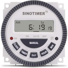 TM619 타이머 스위치 디지털 LCD 파워 주간 프로그래머블 시너 모델 16A 1NO+1NCTM619-1 110V